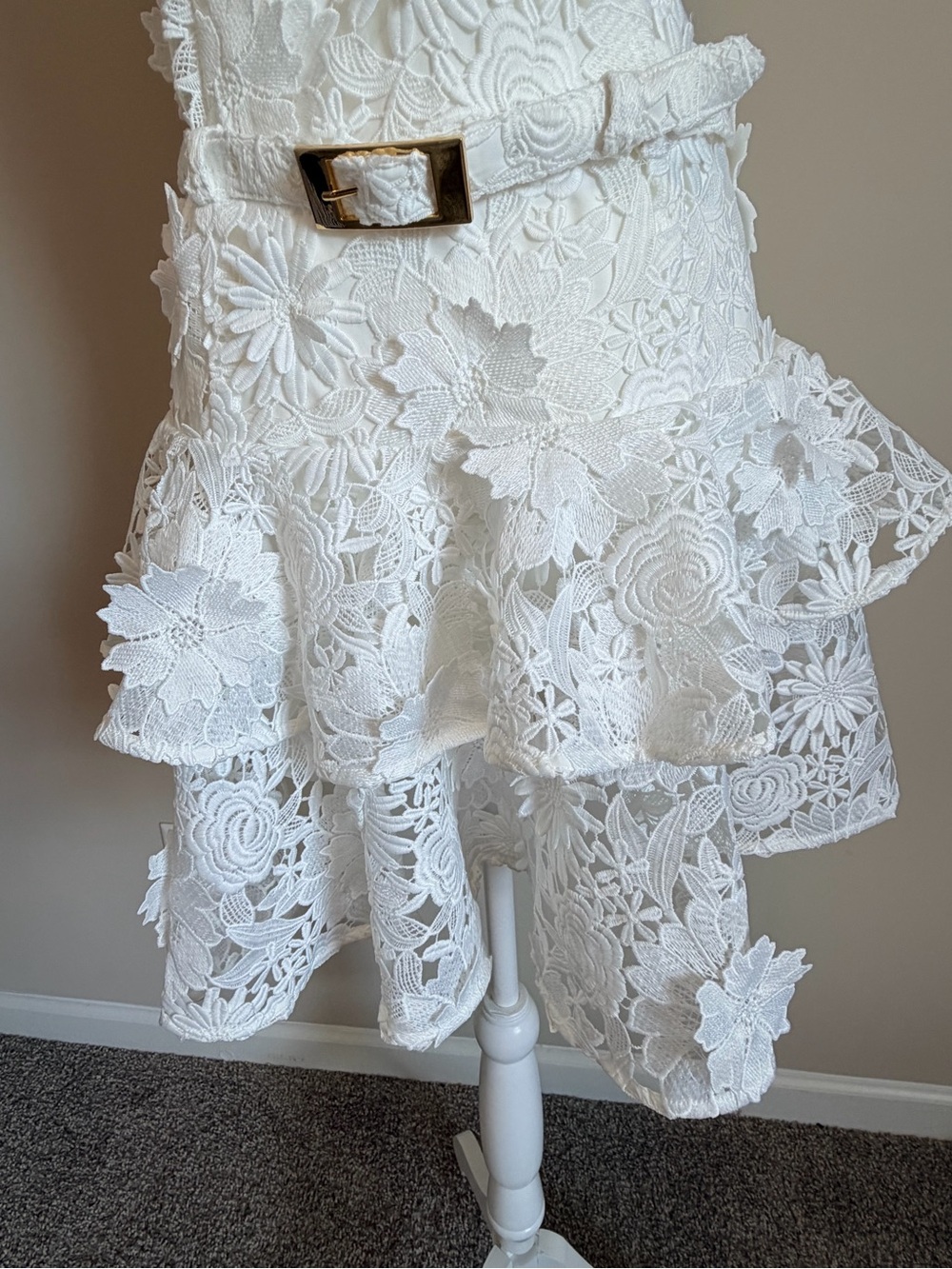 Generation love Lisette 3D Guipure Lace Mini dress womens size large NWT - Picture 9 of 16